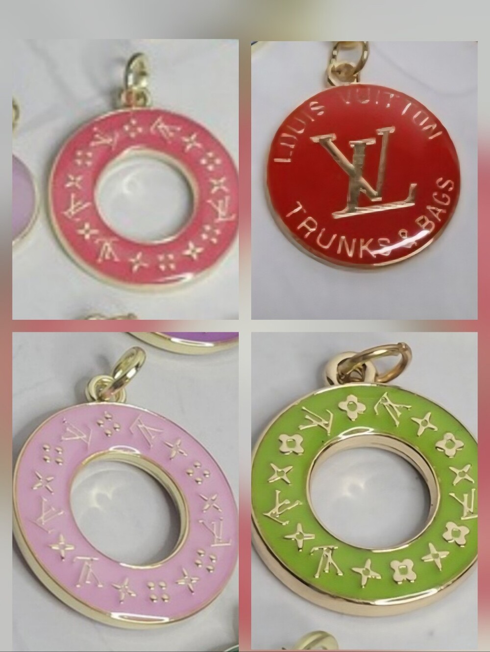 4 LV Zipper Pulls  With Lobster Claw Closures